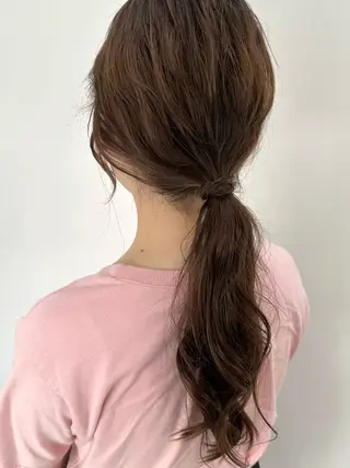 ロング カラー ヘアアレンジ recipe 黒木 彩那のヘアスタイル