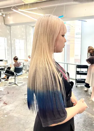 ロング カラー レイヤーカットとハイ トーン/HIROKIのヘアスタイル