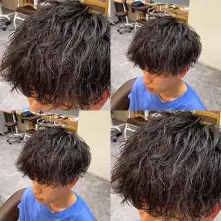 パーマ メンズ メンズ特化LIBER 石川玲央のヘアスタイル