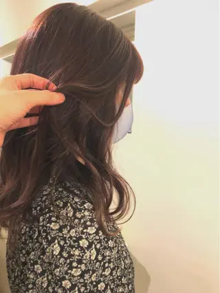 ミディアム カラー ✂︎岡根 京花✂︎のヘアスタイル