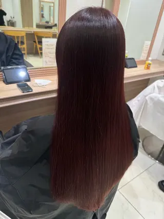 ロング カラー 柿崎 浩美のヘアスタイル