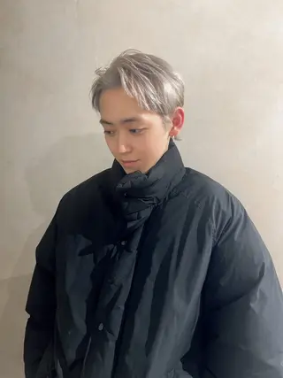 カラー メンズ ハイトーン/ピンク カラー/めい🎀のヘアスタイル