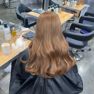 カラー ヘアアレンジ ロング 🤍ベージュ/透明感 韓国ヘア/まりん🤍のヘアスタイル