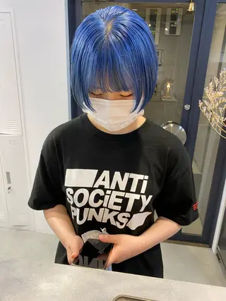 ショート ハイトーン/メンズ/ ボブ RINのヘアスタイル