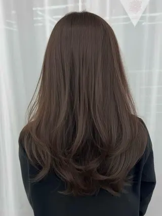 ミディアム カラー ヘアアレンジ 最小顔周り&レイヤー 特化/池袋/kokiのヘアスタイル