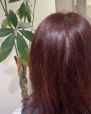 ロング ハルカ/暖色カラー/ ブリーチカラーのヘアスタイル