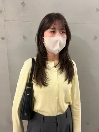 セミロング KOCHAB 中村穂風のヘアスタイル