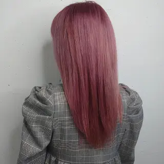 セミロング カラー E Komo hair所属・Wow❕E Komo hair 永井一輝のヘアスタイル