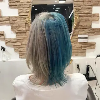 ミディアム カラー 神 .のヘアスタイル