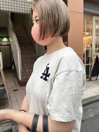 ショート カラー ヘアアレンジ 🌿ニュアンスパーマ /ショート淳平のヘアスタイル