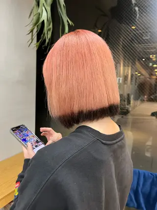 ミディアム mee.所属・カットモデル募集中 / ベージュ/あづきのヘアスタイル