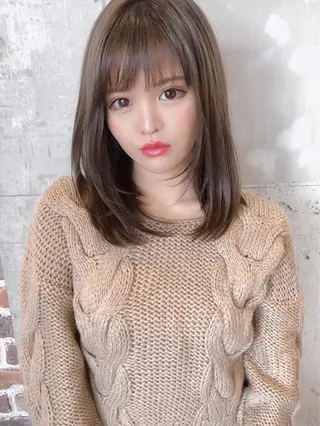 ミディアム LOMA🇰🇷 銀座クボタのヘアスタイル