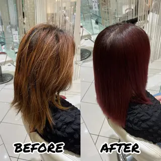 セミロング 髪質改善美容師 鈴木のヘアスタイル