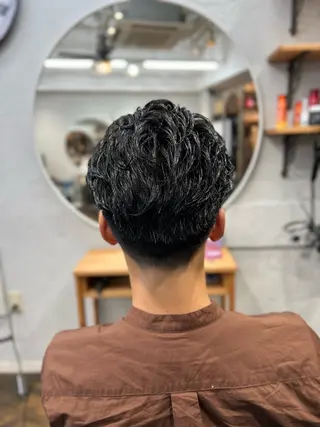 ショート パーマ メンズ 髪質改善/縮毛矯正/ 超高濃度水素ケアのヘアスタイル