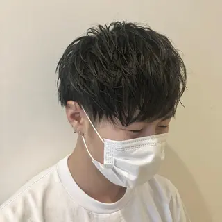 ショート ヘアアレンジ メンズ 美容室sand 横浜のヘアスタイル