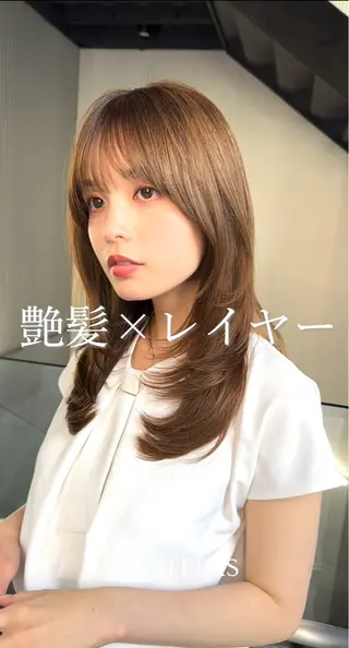 セミロング AMATELAS zero所属・髪質改善×透明感× トレンド/杉田 圭のヘアスタイル