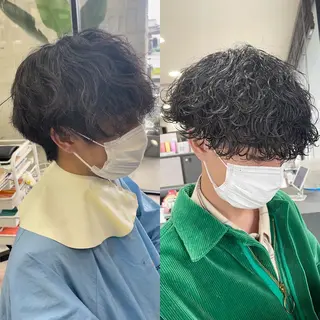 パーマ メンズ アタ ムのヘアスタイル