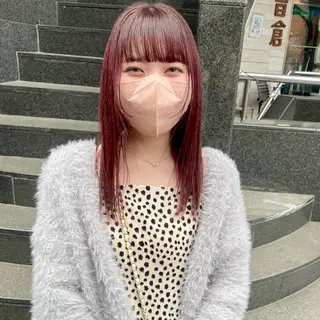 セミロング カラー 🍊暖色×顔周り 🍊cocoroのヘアスタイル