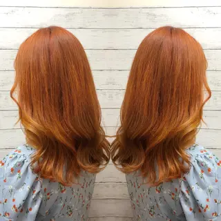 セミロング カラー 韓国ヘア🤍髪質改善 🇰🇷AKANEのヘアスタイル