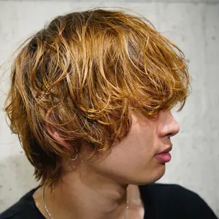 ショート yelm所属・🫒オリーブカラー ミディアムレイヤー✨のヘアスタイル