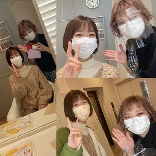 ショート カラー メンズ キッズ ショート、ボブなら お任せ❤️石川由美のヘアスタイル