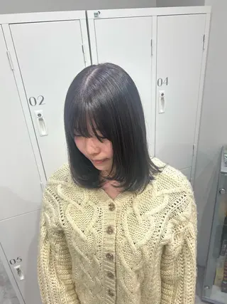 ミディアム カラー ヘアアレンジ ボブ /ニュアンス/ satomi🧸💖のヘアスタイル