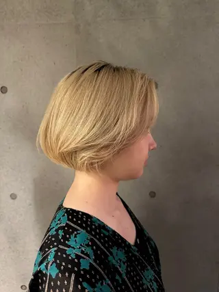 ショート カラー 似合わせカット /パーマ岡本淳平のヘアスタイル