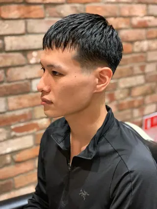 ショート メンズ HIROGINZAプレミアムバーバー赤坂店所属・田中 千恩のヘアスタイル