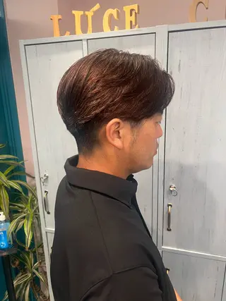 メンズ 柔らかい透明感カラー 🫧ゆうしん/高宮のヘアスタイル