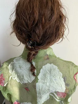 ミディアム パーマ ヘアアレンジ ANY／SUE 千葉パーマのヘアスタイル