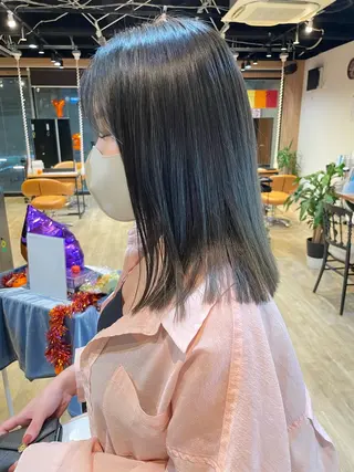 ミディアム カラー 髪質改善/ブリーチ 田代 龍我のヘアスタイル