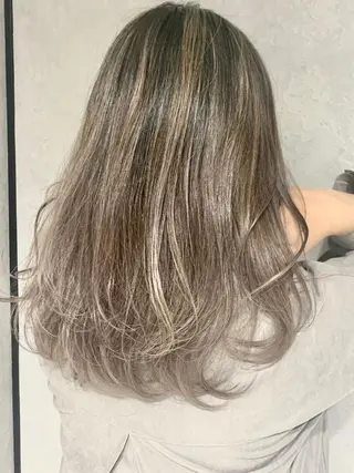 セミロング カラー ヘアアレンジ 岡崎勇人/レイヤー/ 韓国/ケラチンTRのヘアスタイル