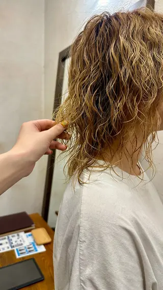 ミディアム カラー パーマ 🦖ノザワ リンカ🦖のヘアスタイル