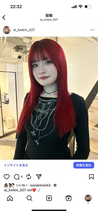 セミロング カラー 🌟暖色系ハイトーン 🌟AIのヘアスタイル