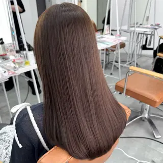 ロング カラー ヘアアレンジ ブリーチなしカラー /ベージュ/安形翔のヘアスタイル