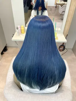 ロング カラー 中村 優渚のヘアスタイル