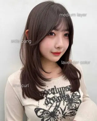 セミロング 🌈韓国ボブミディ 表参道sandノスケのヘアスタイル