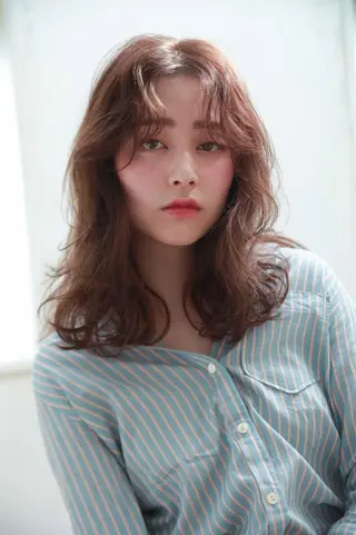 ミディアム 美髪形成!色素改善! 秋田 和輝のヘアスタイル