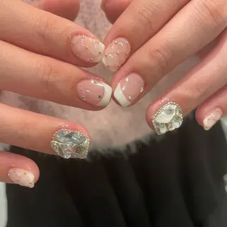 ショート m kaori𓃟のネイルデザイン