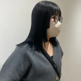 ミディアム 名古屋駅【透明感 カラー】hinanoのヘアスタイル