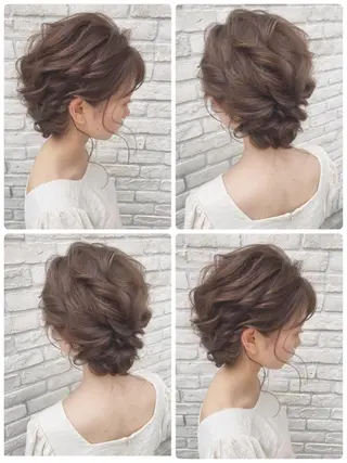 ミディアム 白髪ぼかしハイライト 着付けヘアアレンジのその他イメージ