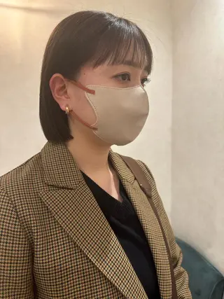 ショート かえ🩶韓国ボブ🎀 透明感カラー🥣のヘアスタイル