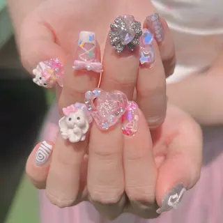 ネイル RIEKO🍒 ワンホン♡推しネイルのネイルデザイン