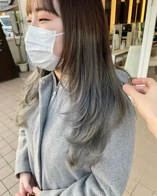 ロング 武田 清久のヘアスタイル