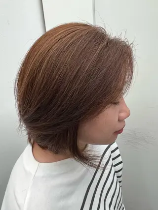 ミディアム カラー 愛子 /ハイトーンのヘアスタイル