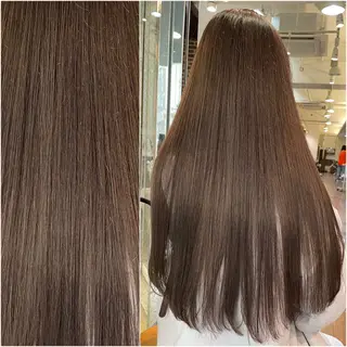 ロング カラー ‪るか/‪透明感 カラー/アレンジのヘアスタイル