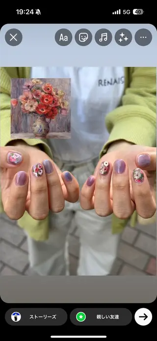 ネイル nail atelier 泡沫 utakata所属・ナカジマミナミ ネイリストのネイルデザイン