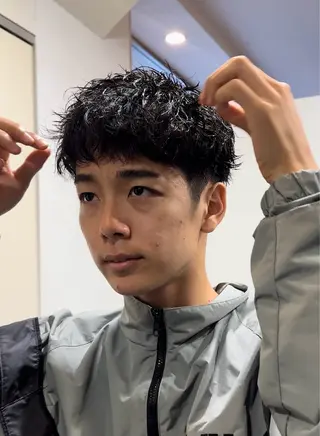 パーマ メンズ 年間2000名担当◎ パーマ職人/仲原佑樹のヘアスタイル