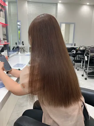 ロング カラー ヘアアレンジ 🫧透明感ラベンダー 似合わせ🫧あい🫧のヘアスタイル