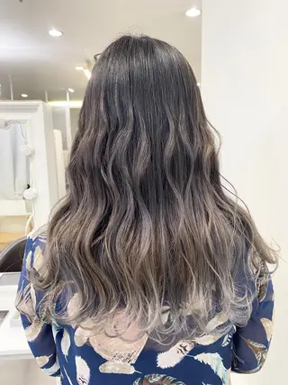 ロング カラー ヘアアレンジ メンズカット/波巻き TAKUMAのヘアスタイル